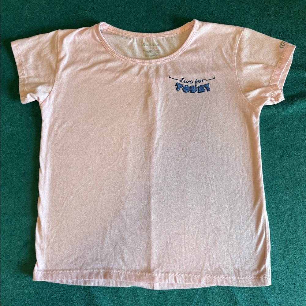 Kids Pink T-Shirt - Live for Today